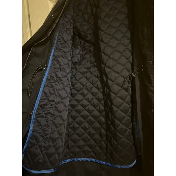 AA Lands End Jacket Womens Size M Blue Hooded Flight Attendent - Picture 5 of 7